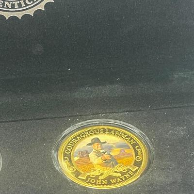 LOT 60: Commemorative Coins - Bradford Exchange - Presidents, Princess Diana and John Wayne