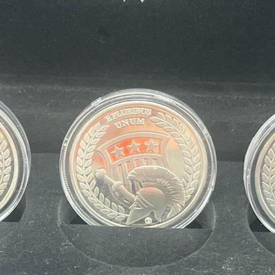 LOT 60: Commemorative Coins - Bradford Exchange - Presidents, Princess Diana and John Wayne