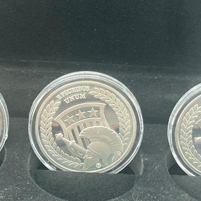 LOT 60: Commemorative Coins - Bradford Exchange - Presidents, Princess Diana and John Wayne