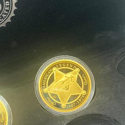 LOT 60: Commemorative Coins - Bradford Exchange - Presidents, Princess Diana and John Wayne