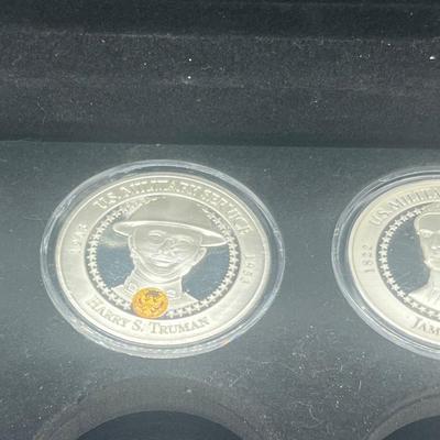 LOT 60: Commemorative Coins - Bradford Exchange - Presidents, Princess Diana and John Wayne