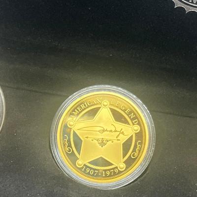 LOT 60: Commemorative Coins - Bradford Exchange - Presidents, Princess Diana and John Wayne