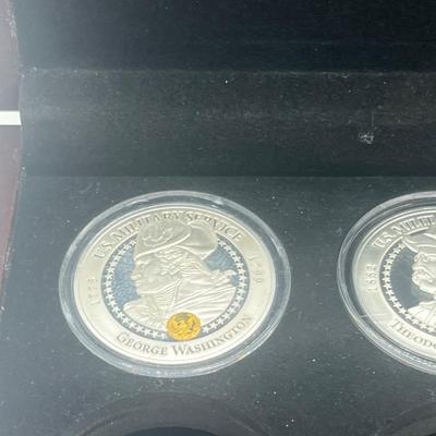 LOT 60: Commemorative Coins - Bradford Exchange - Presidents, Princess Diana and John Wayne