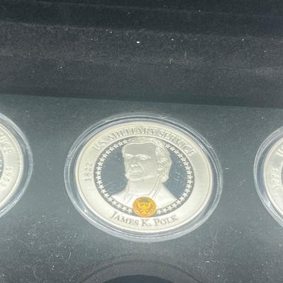 LOT 60: Commemorative Coins - Bradford Exchange - Presidents, Princess Diana and John Wayne