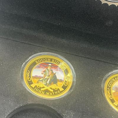 LOT 60: Commemorative Coins - Bradford Exchange - Presidents, Princess Diana and John Wayne