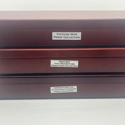 LOT 61: Commemorative Coins: Vietnam War, Greatest Civil War Battles and American Battles of the Pacific Theater