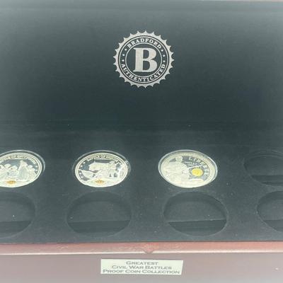 LOT 61: Commemorative Coins: Vietnam War, Greatest Civil War Battles and American Battles of the Pacific Theater