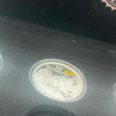 LOT 61: Commemorative Coins: Vietnam War, Greatest Civil War Battles and American Battles of the Pacific Theater