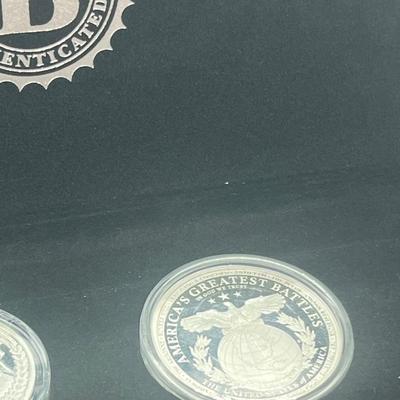LOT 61: Commemorative Coins: Vietnam War, Greatest Civil War Battles and American Battles of the Pacific Theater