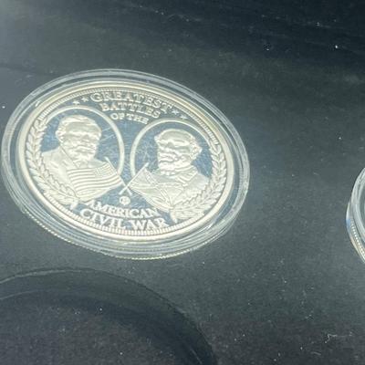 LOT 61: Commemorative Coins: Vietnam War, Greatest Civil War Battles and American Battles of the Pacific Theater