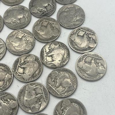 LOT 62: Collection of US Nickels - Buffalo and Jefferson (Some Silver)