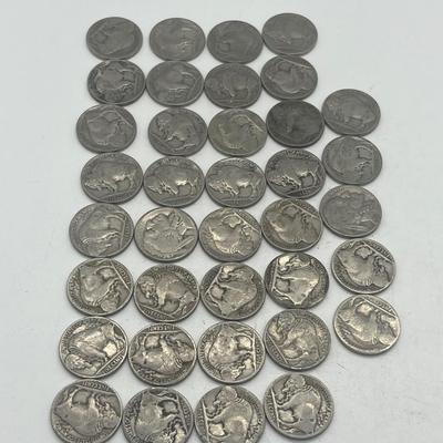 LOT 62: Collection of US Nickels - Buffalo and Jefferson (Some Silver)