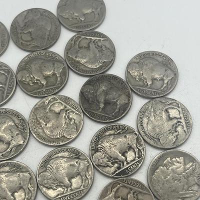 LOT 62: Collection of US Nickels - Buffalo and Jefferson (Some Silver)