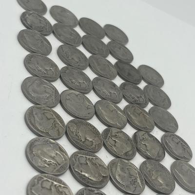 LOT 62: Collection of US Nickels - Buffalo and Jefferson (Some Silver)