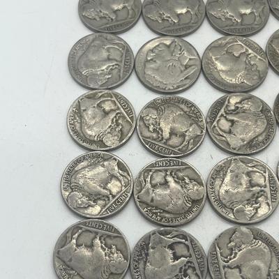 LOT 62: Collection of US Nickels - Buffalo and Jefferson (Some Silver)