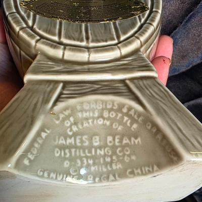 Vintage 1964 Jim Beam “Musicians on a Cask” Regal China Whiskey Decanter – Mid-Century American Barware Collectible