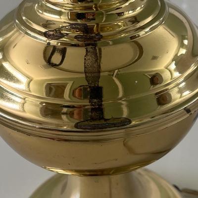 Three Converted Brass Oil Lamps (PB-BC)