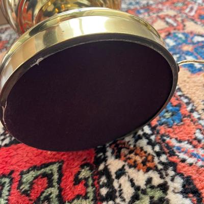 Three Converted Brass Oil Lamps (PB-BC)