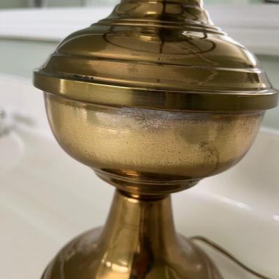 Three Converted Brass Oil Lamps (PB-BC)