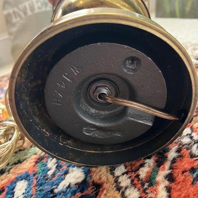 Three Converted Brass Oil Lamps (PB-BC)