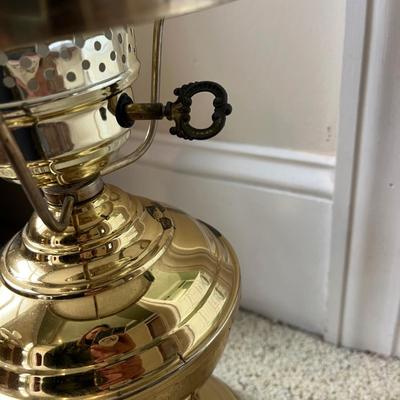 Three Converted Brass Oil Lamps (PB-BC)