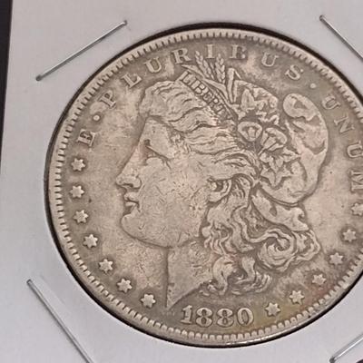 1880 U. S. Morgan Silver Dollar Circulated (2)