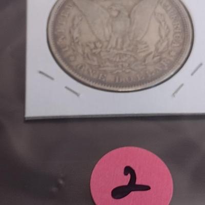 1880 U. S. Morgan Silver Dollar Circulated (2)