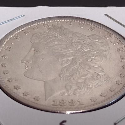 1881-S U. S. Morgan Silver Dollar Circulated (3)