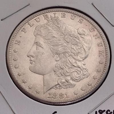1881-S U. S. Morgan Silver Dollar Circulated (3)