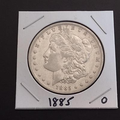 1885-O U. S. Morgan Silver Dollar Circulated (4)