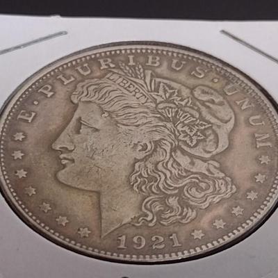 1921-S U. S. Morgan Silver Dollar Circulated (8)
