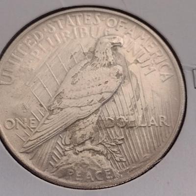 1922-S U. S. Peace Silver Dollar Circulated (9)