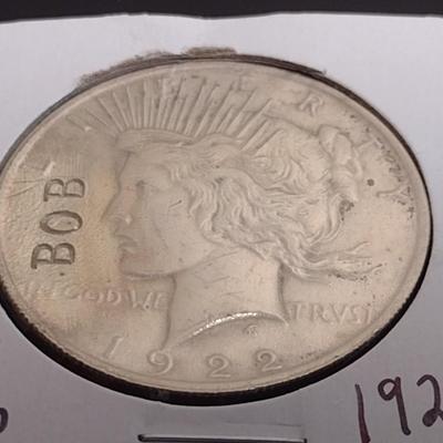 1922-S U. S. Peace Silver Dollar Circulated (9)