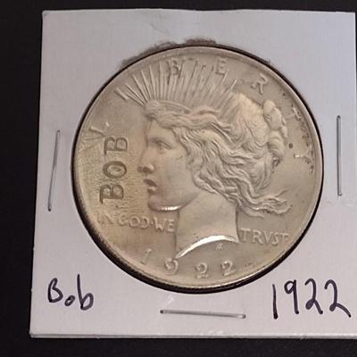 1922-S U. S. Peace Silver Dollar Circulated (9)
