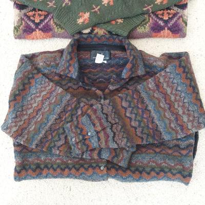 Peruvian Connection Sweaters Size L & XL (BB1-BBL)