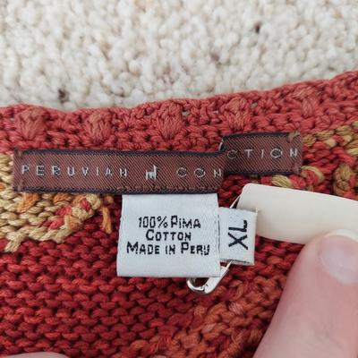 Peruvian Connection Sweaters Size L & XL (BB1-BBL)