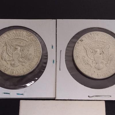 Set of Three 1964 Kennedy Silver Half Dollars Circulated (12)