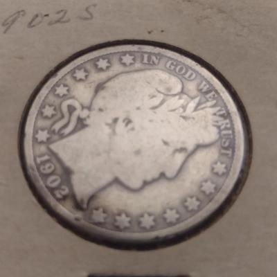1902-S and 1939 Silver Half Dollars Circulated (14)