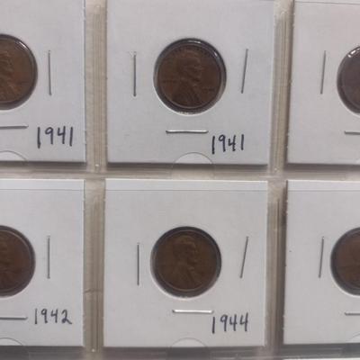 Set of 20 Wheat Pennies Various Dates Circulated (22)