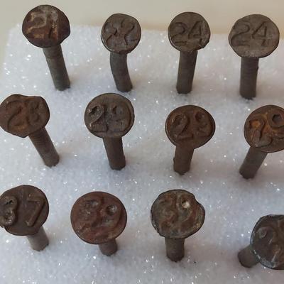 Vintage Railroad Date Nails (O-BBL)