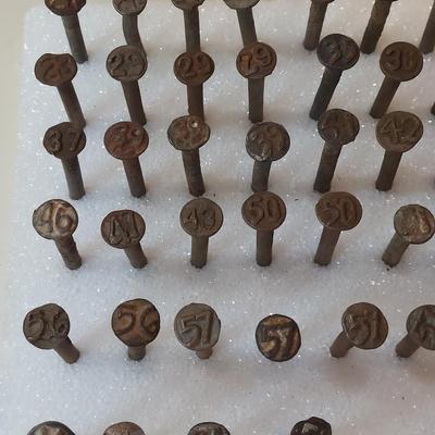 Vintage Railroad Date Nails (O-BBL)