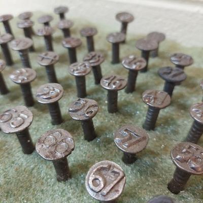 Vintage Railroad Date Nails (O-BBL)