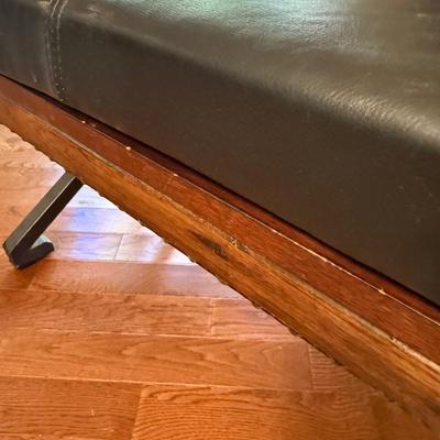 Leather Cushioned Coffee Table / Bench