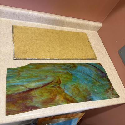 Stained Glass Pieces and Copper Foiler