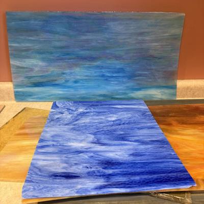 Stained Glass Pieces and Copper Foiler