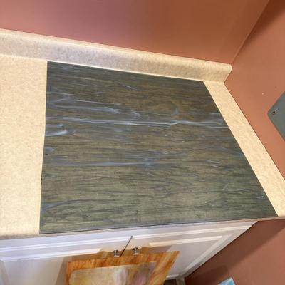 Stained Glass Pieces and Copper Foiler