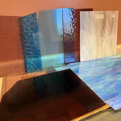 Stained Glass Pieces and Copper Foiler