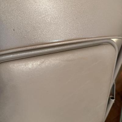 Samsonite Card Table with Four Cushioned Folding Chairs