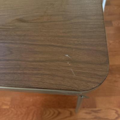 Samsonite Card Table with Four Cushioned Folding Chairs