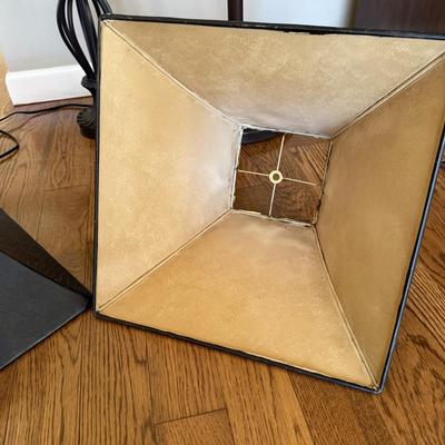 Torchiere Floor Lamp, Table Lamp & Two Extra Shades